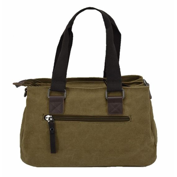 Ççs 31320 Three Compartment Canvas Women's Hand and Shoulder Bag Brown - photo 2