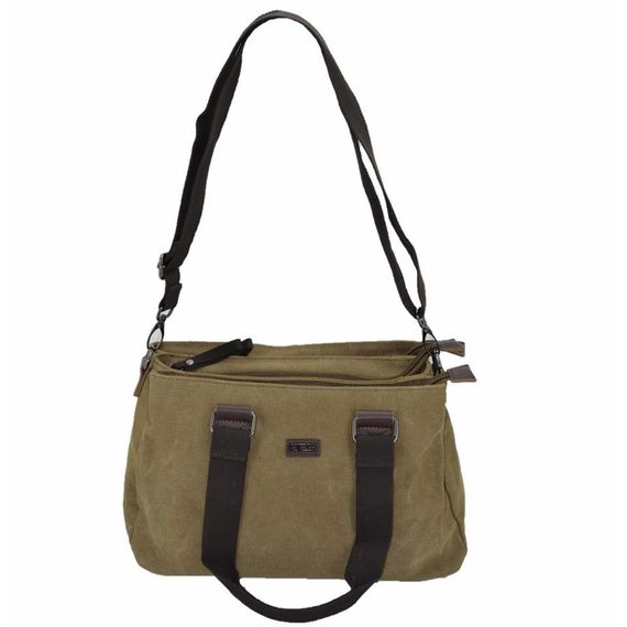 Ççs 31320 Three Compartment Canvas Women's Hand and Shoulder Bag Brown - photo 3