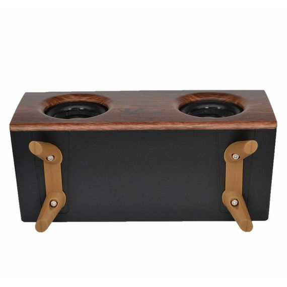 Bluetooth колонка VK-B6 с функцией граммофона, стильный дизайн, FM-радио, чтение MP3 с SD/USB, портативная и мощный звук - фото 4