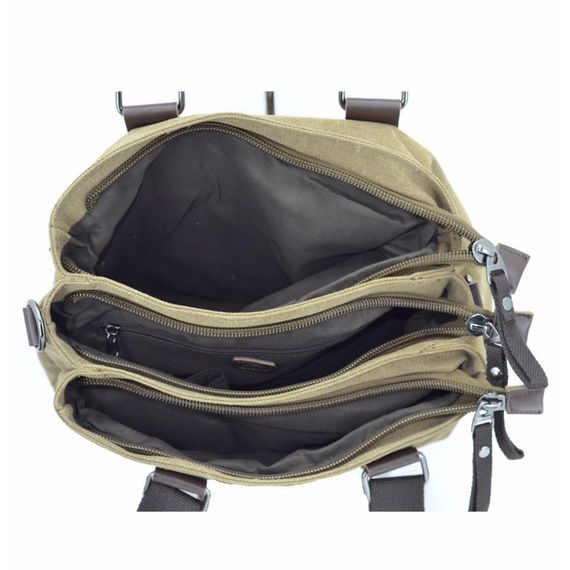 Ççs 31320 Three Compartment Canvas Women's Hand and Shoulder Bag Brown - photo 4