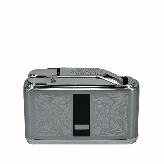 İbelo Tarz Çelik Depo Çakmak Siyah Mineli Gümüş Renk - fotoğraf 1