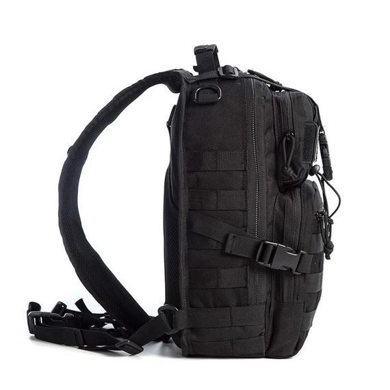 Сумка Taktikal TK1002 20LT з плечовим ременем, чорна, багатофункціональна, водонепроникна, ідеальна для активного відпочинку та повсякденного використання - фото 3