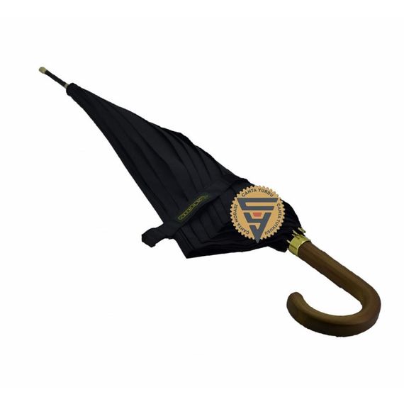 April A-213G 10 Telli Baston Sap Şemsiye Siyah - fotoğraf 3