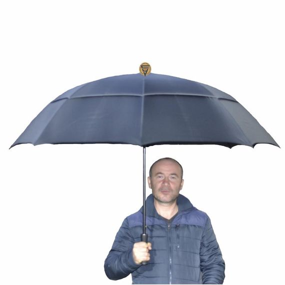 April A-252G Protocol Valet Umbrella Double Layer Umbrella Black 130 Cm Diameter - photo 1