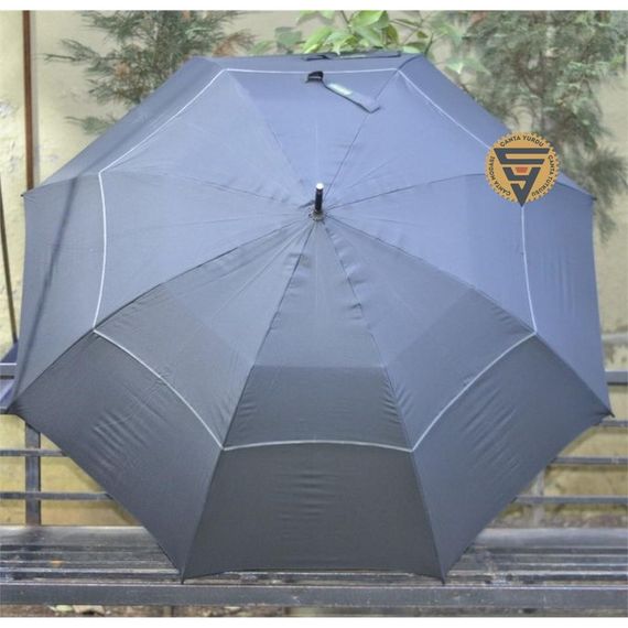 April A-252G Protocol Valet Umbrella Double Layer Umbrella Black 130 Cm Diameter - photo 2