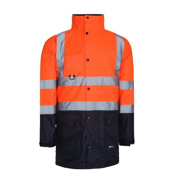 Reflektörlü 5+1 Farklı Kullanımlı Oxford 300D Parka Turuncu - صورة 2