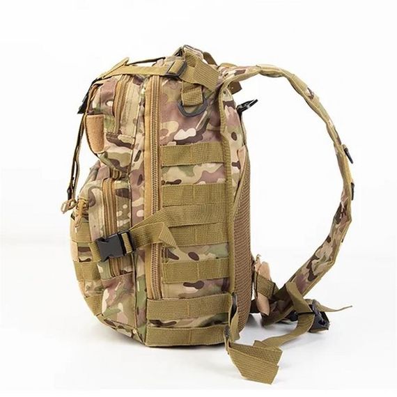 Рюкзак-трансформер Taktikal TK1002 20 ЛТ, камуфляж, водонепроникний, з плечовим ременем, багато відділень, зносостійкий, ідеальний для активного використання - фото 4