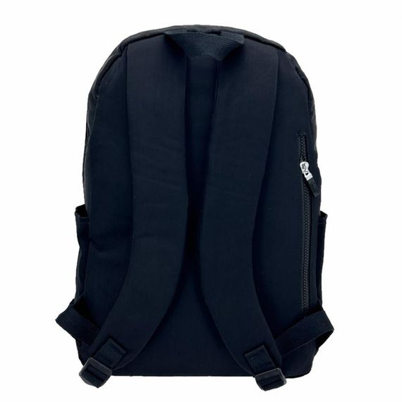 Рюкзак для школи ÇÇS London 17281, чорний, з регульованими лямками, 1 основний відділ, 3 відкриті кишені, 2 кишені на блискавці, розмір 28х40х12 см - фото 2