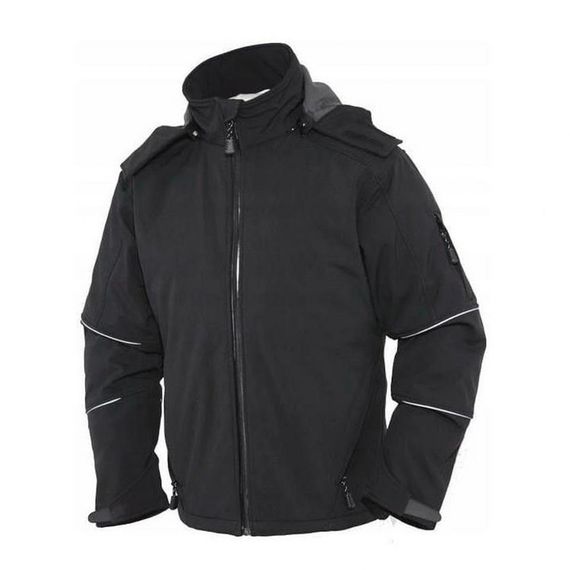 Softshell İş Montu Su Geçirmez Ceket Siyah - fotoğraf 3