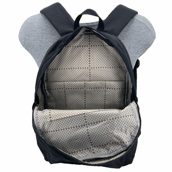 Рюкзак для школи ÇÇS London 17281, чорний, з регульованими лямками, 1 основний відділ, 3 відкриті кишені, 2 кишені на блискавці, розмір 28х40х12 см - фото 3