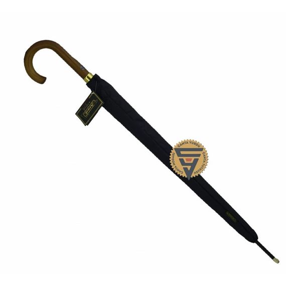 April A-213G 10 Wire Walking Stick Handle Umbrella Black - photo 1