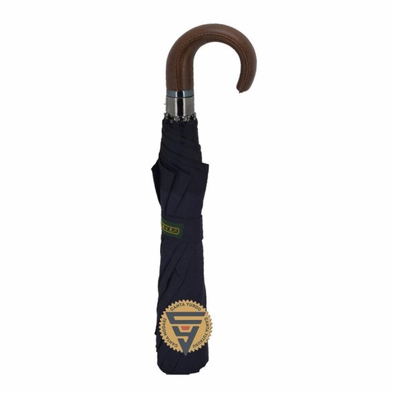Snotline 39-G Lord Short Leather Handle 10 String Umbrella Black - photo 4