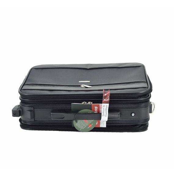 Çekçekli Kabin Boy Seyahat ve Business Çanta  42 Cm Siyah  - photo 3