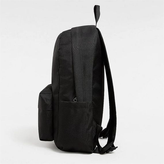 Рюкзак Vans Old Skool 22L чорного кольору з відділеннями для ноутбука і пляшки, стійкий до навколишнього середовища, об'єм 22 літри - фото 4