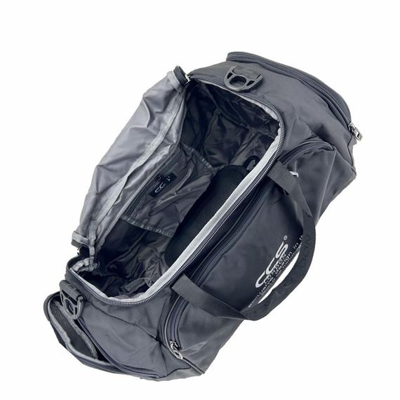 حقيبة سفر رياضية للرجال Ççs لندن 31413 بلون أسود قياس واحد، مصنوعة من قماش مقاوم للماء مع عدة جيوب عملية للاستخدام المتنوع - صورة 3