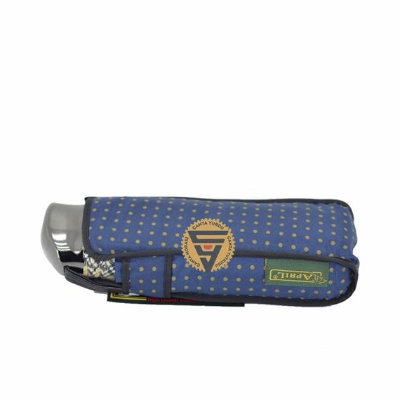 April A-203L Kadın Şemsiye Micro Mini Puantiyeli Lacivert - fotoğraf 2