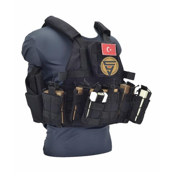 Special Cordura Hücum Yeleği Siyah - صورة 4