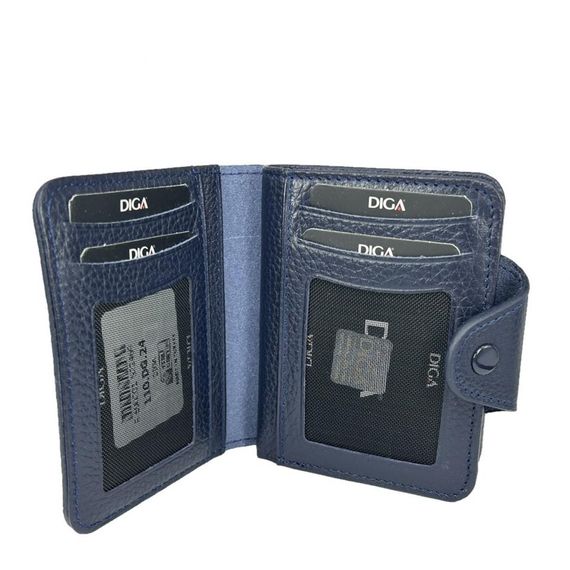 Diga 110 Hakiki Deri Kartlık Cüzdan Lacivert - fotoğraf 1