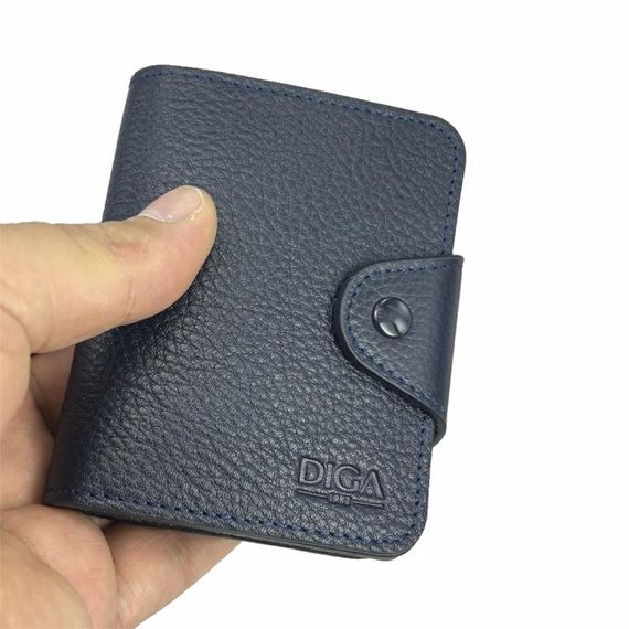 Diga 110 Hakiki Deri Kartlık Cüzdan Lacivert - fotoğraf 5