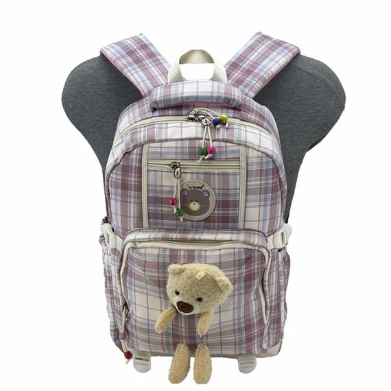 Рюкзак Young 51693 з ведмедиком, 45x35x15 см, об'єм 15 л, регульовані лямки, два передні кишені, відділення для ноутбука, колір рожевий - фото 4