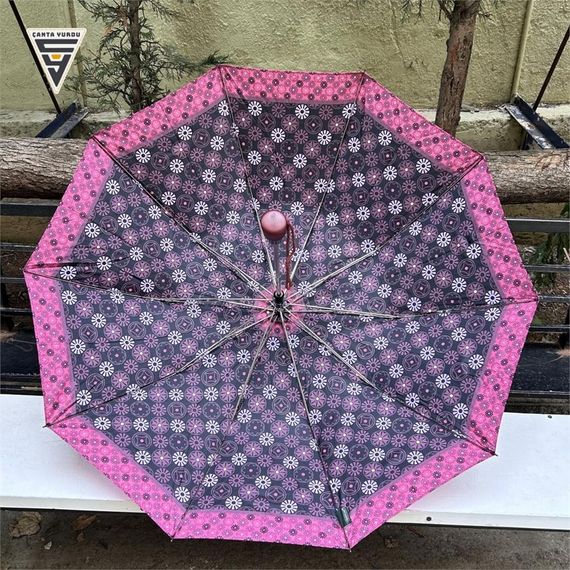 Snotline 02-L Yarasa A8 Kadın Şemsiye Bordo - фото 4