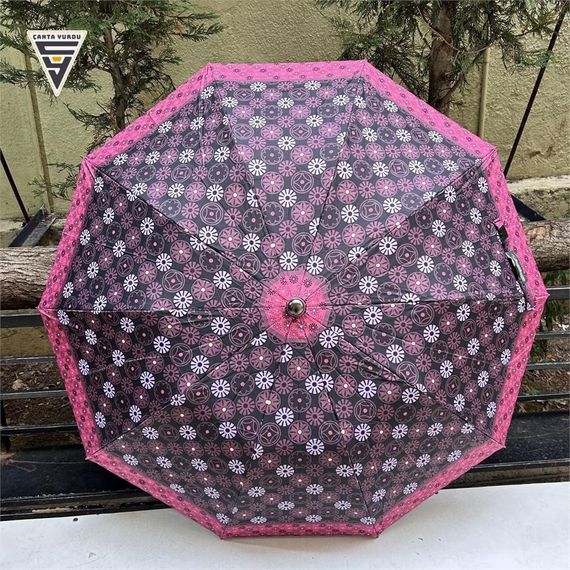 Snotline 02-L Yarasa A8 Kadın Şemsiye Bordo - фото 5