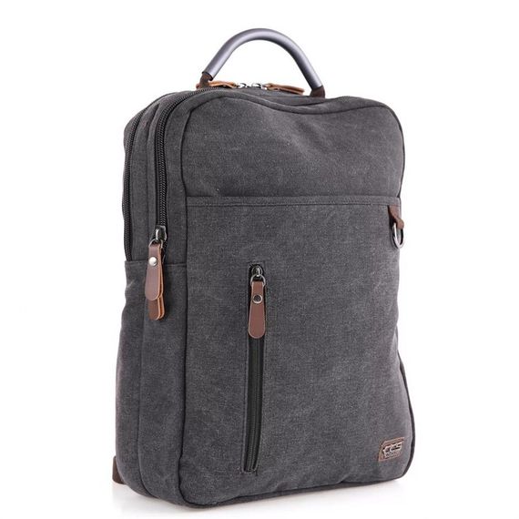  ÇÇS 51399 Canvas Backpack Black - photo 3