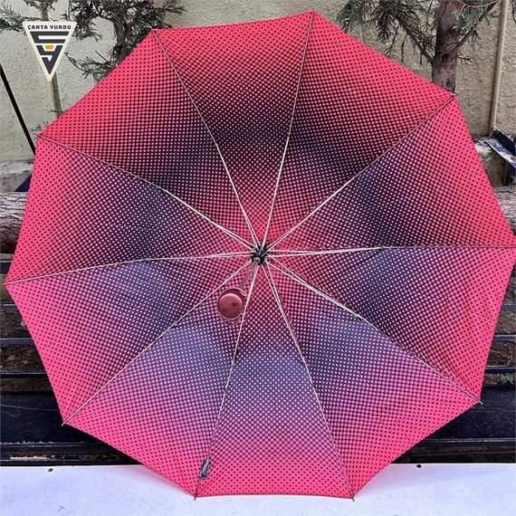 Snotline 02-L Yarasa A10 Kadın Şemsiye Kırmızı - fotoğraf 4