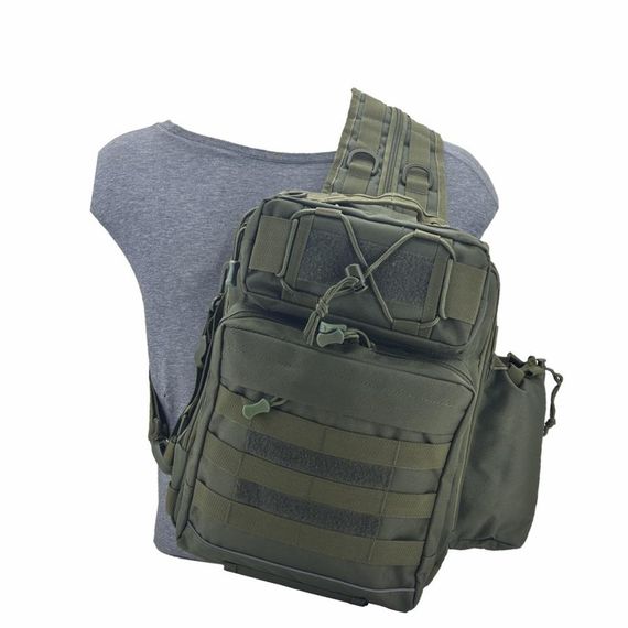 Taktikal TK1005 Bodybag 20 LT Taktic Çapraz Sırt Çantası Haki - صورة 2
