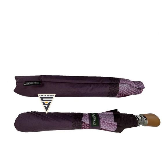 Snotline 02-L Yarasa A7 Kadın Şemsiye Bordo - fotoğraf 2