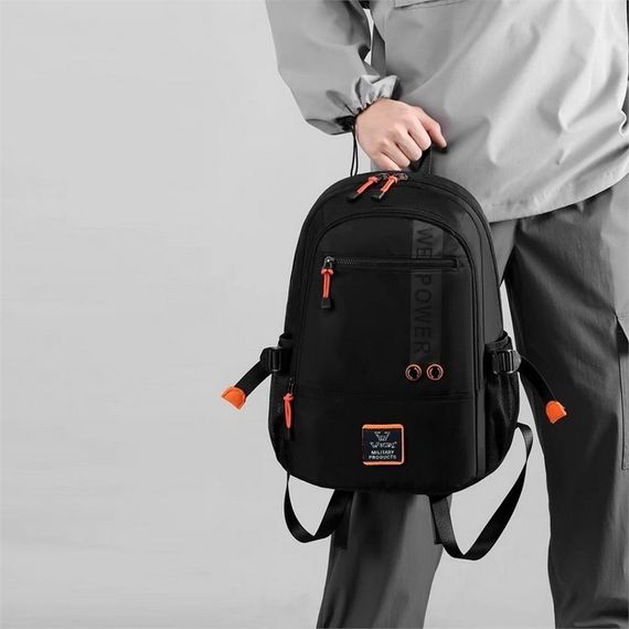 Young Military Su Geçirmez Terletmez Sırt Çantası Siyah - fotoğraf 5