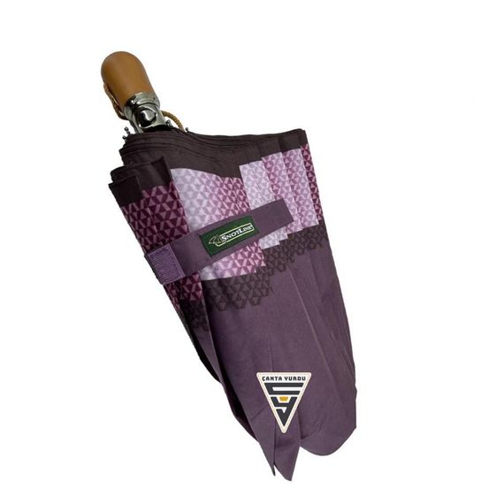 Snotline 02-L Yarasa A7 Kadın Şemsiye Bordo - fotoğraf 5