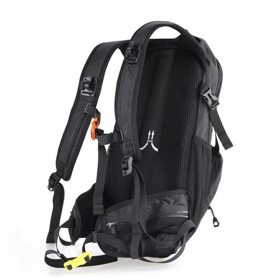 Мини-рюкзак Young 40198 для альпинизма черный с карманами, регулируемыми ремнями и отделениями для планшета и ноутбука. Идеален для активного отдыха - фото 2