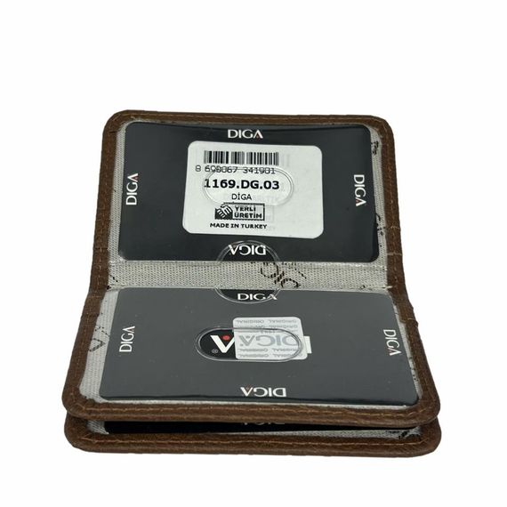 Diga 1169 Hakiki Deri Minimal Kartlık Taba - фото 3
