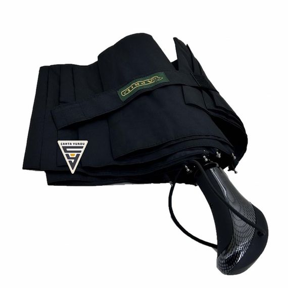 April A-227G Tam Otomatik G1 Fullmatic 10 Telli Şemsiye Siyah - fotoğraf 4