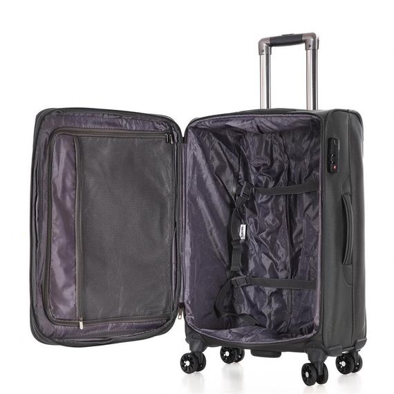 ÇÇS 620 Kumaş Büyük Boy Valiz Siyah - photo 5