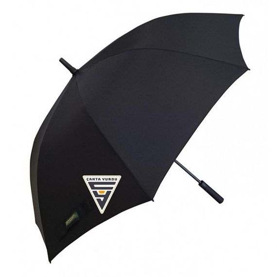 April 251-G Fiber Otomatik Vale Şemsiyesi 130 Cm Siyah - fotoğraf 1