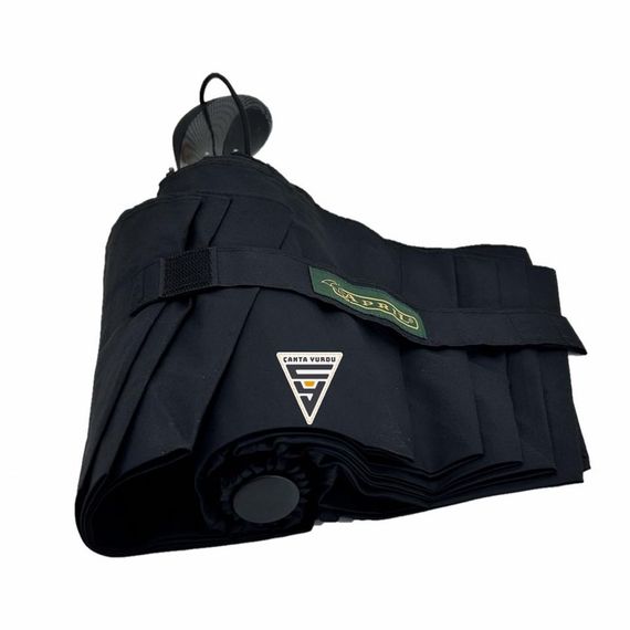 April A-227G Tam Otomatik G1 Fullmatic 10 Telli Şemsiye Siyah - fotoğraf 3