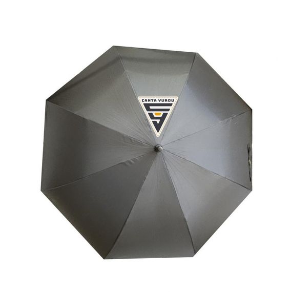 April 251-G Fiber Otomatik Vale Şemsiyesi 130 Cm Siyah - fotoğraf 2