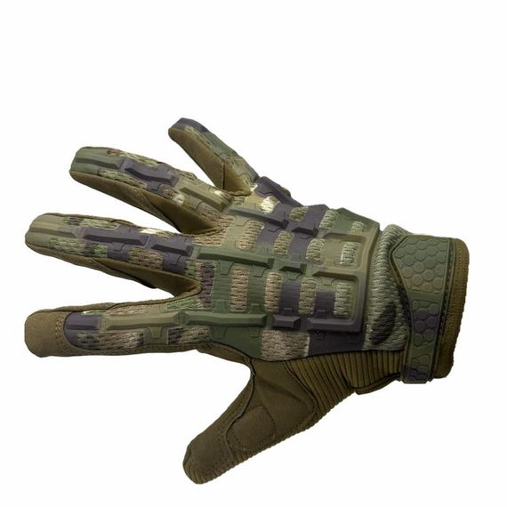 Rubber Split L Size CAY235 Tactical Gloves Camouflage - photo 1