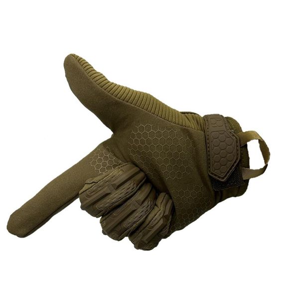 Rubber Expansion Size L CAY232 Tactical Glove Wolf Brown - photo 3