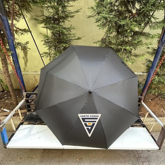 April 251-G Fiber Otomatik Vale Şemsiyesi 130 Cm Siyah - fotoğraf 4