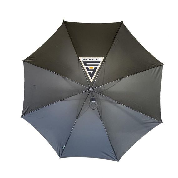 April 251-G Fiber Otomatik Vale Şemsiyesi 130 Cm Siyah - fotoğraf 5