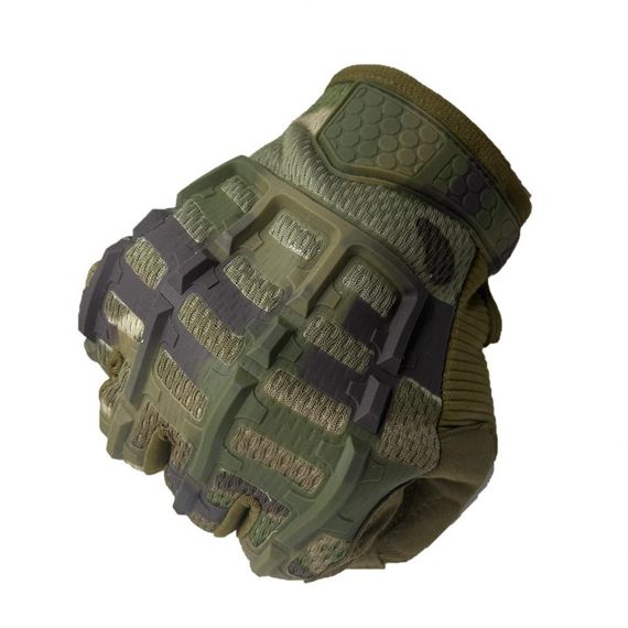 Rubber Split L Size CAY235 Tactical Gloves Camouflage - photo 3