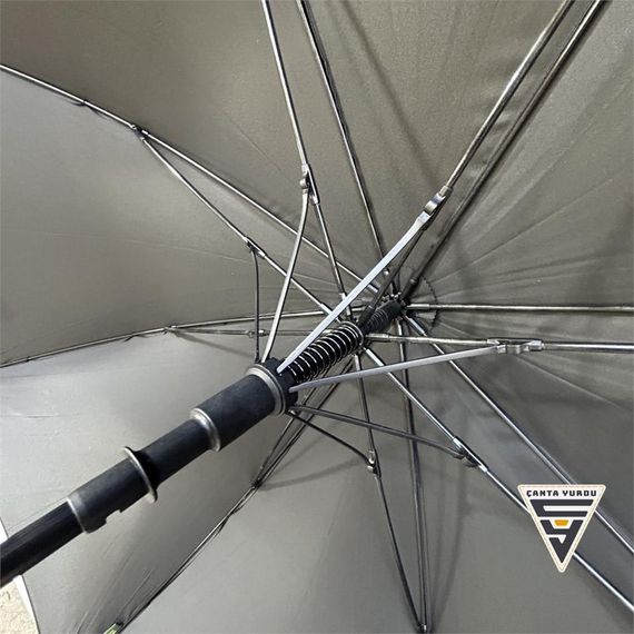 April 251-G Fiber Otomatik Vale Şemsiyesi 130 Cm Siyah - fotoğraf 3