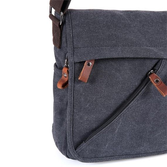 Ççs London 31472 Kanvas Postacı Çanta Siyah - photo 5