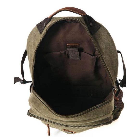 Ççs London 51573 Laptop Kanvas Sırt Çantası Haki - fotoğraf 2