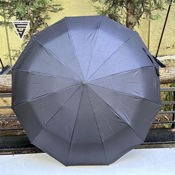 Marlux Güçlendirilmiş Otomatik 12 Telli Şemsiye Siyah - photo 4