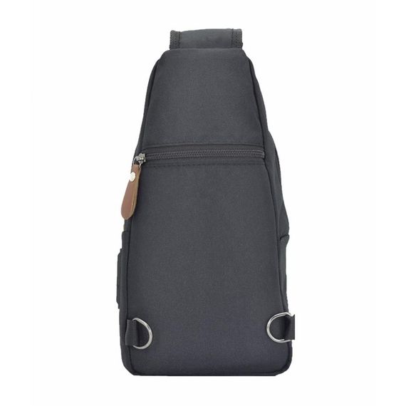 Сумка-рюкзак на тканині Newish із застібкою, чорна, розміри 30х18х8 см, якісне виконання, універсальний розмір - фото 2