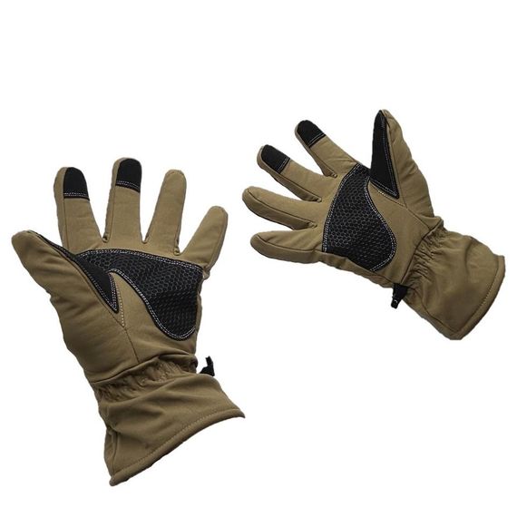 Мотоспортивные перчатки Softshell Cay251 размер L коричневые, водо- и ветрозащитные, дышащие, подходят для активного отдыха и спорта - фото 3